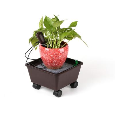 China New Style Modern Automatic Self Irrigation Watering Planter For Potted Plant Watering Recycling Flower Pot for sale