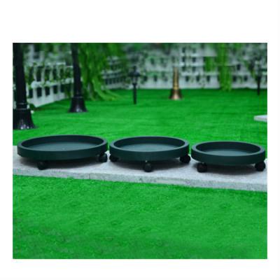 China Large Plastic Plant Trays Plastic Flower Plant Pot Tray With Casters for sale