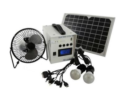 China Mini 10w home household solar power system, energy system with LED light, home solar power system for sale