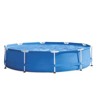 China Outdoor Camping Boosting Metal Bracket Family Water Entertainment Moving Outdoor Inflatable Swimming Pool for Adult and Kids for sale