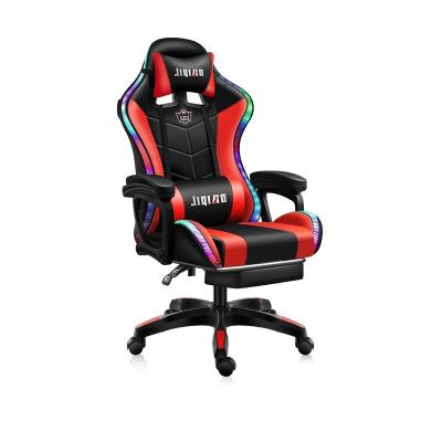 China (Size) OEM Hot Selling Adjustable RGB LED Racing Computer PC Gamer Chair Gaming Chair With Speakers And Massage for sale