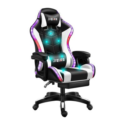 China (Size)OEM Adjustable RGB LED Gaming Chair Racing PC Speakers and Massage Chair Gamer Computer for sale