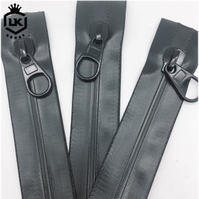 China Durable Waterproof Zipper Seam Tape With Black Zipper Slider Use For Waterproof Backpack Zipper for sale