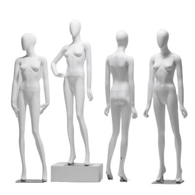 China Full Body Dress Mannequins Fashion Fiberglass Realistic White Female Mannequins Luster Female Mannequin for sale