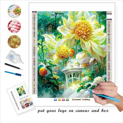 China New Classical/Post-modern L-0395 custom diamond painting flower painting color diamond painting kits for sale