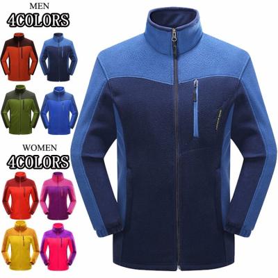 China 100% cotton China Factory Contrast Color Fleece Warm Jackets Women and Men 2017 Winter  (size:M-5xl) for sale