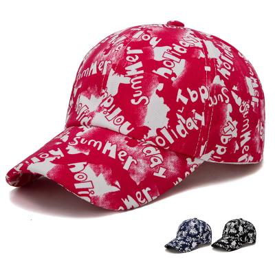 China print logo baseball caps and hats men 100% polyester piping running hat custom outdoor sports caps  color:red for sale