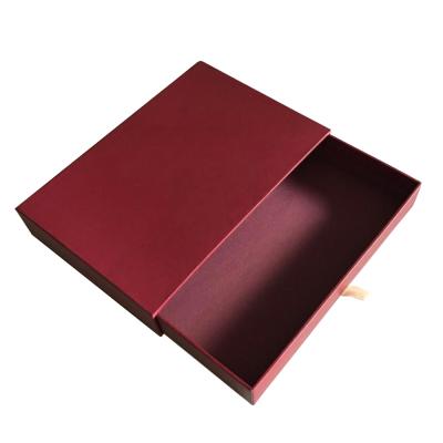 China Recycled Materials ZL Custom Slipping Cover Chocolate Drawer Box Handmade Clothes Scarf Hat Packaging Gift Box for sale