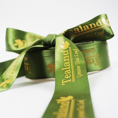 China Custom Printed Single Face Polyester Satin Wedding Flower Cake Gift Wrapping Ribbon for sale