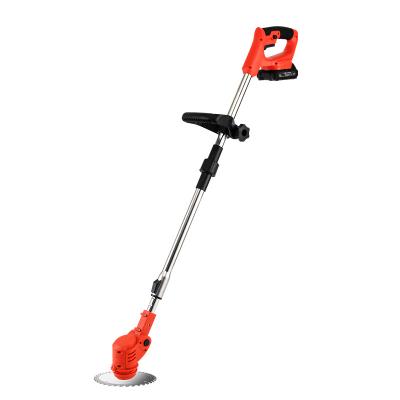 China Cordless AOLIHU EL-21CD1 Handheld Brushless Lithium Electric Mower Stainless Steel Telescopic Rod Cordless electric lawnmower for sale