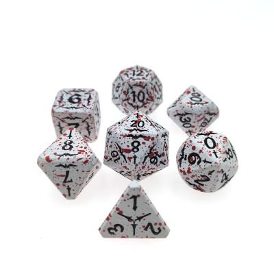 China Zinc Alloy Metal Dies Set Enamel Die Cuts Angelic White /colorful Design Metal RPG Role Playing Game D&d Die Cuts for sale