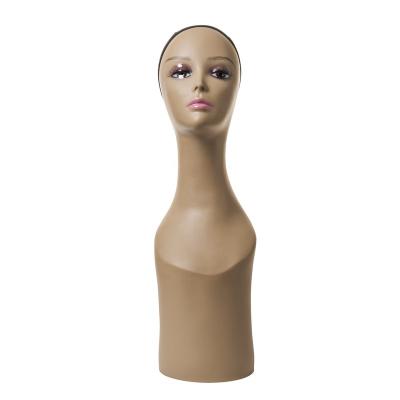 China Wholesale Customized Designed New PVC Material Mannequin Head For Display Wig Show Master Head for sale