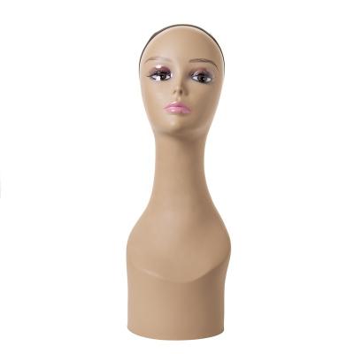 China New designed wholesale castomized PVC material mannequin head for display wig show master head for sale