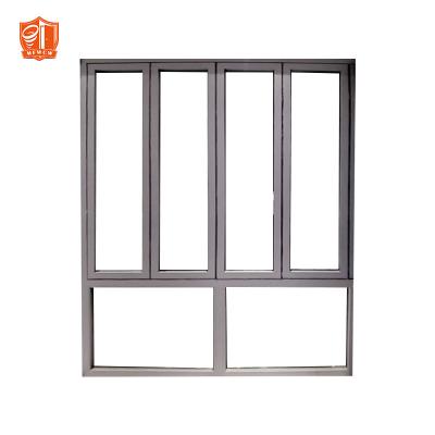 China Decoration And Size Customized Style Powder Coated Folding Folding Windows Price Balcony Windows for sale