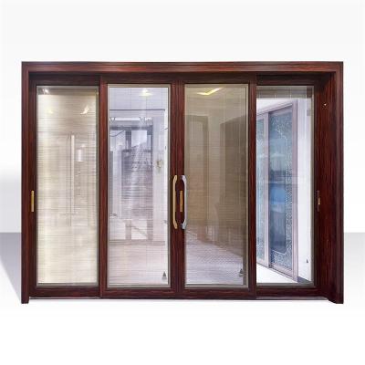 China Sound Insulation Thermal Cut Sliding Patio Doors Exterior Aluminum Aluminum Sliding Door Elevator Sliding Glass Doors for sale