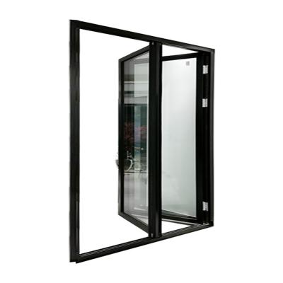 China Bulk Decoration Bifold Doors Outdoor Patio Aluminum Bi Fold Door Aluminum Folding Glass Accordion Doors for sale