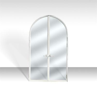 China Modern Narrow View Casement Decoration Aluminum Bathroom Interior Glass Door Price for sale