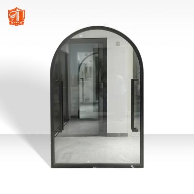 China Decoration Customize Entrance Arched Glass Door Aluminum Pivot Doors Glass Prices for sale