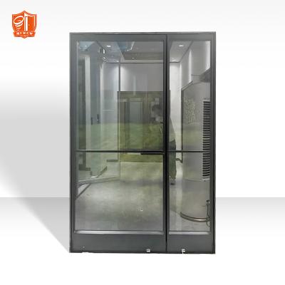 China Aluminum Frame Decoration Frame Front Entrance Swing Door Spring Floor Shop for sale