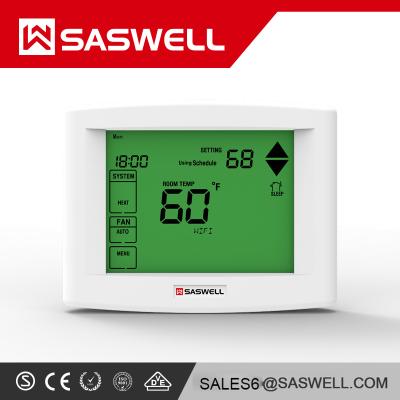 China SAS6000UTK-7-WIFI SASWELL 24V heat pump wifi room seven day programmable programmable thermostat for sale