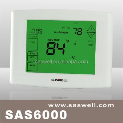 China Apply with single stage and heat pump system 24v digital programmable room thermostat for sale