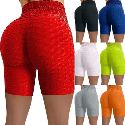 China Breathable 2022 Women Yoga Shorts Hip- Seamless High Waist Tight Elastic Sport Shorts Push Up Running Fitness Gym Clothes Leggings Women for sale