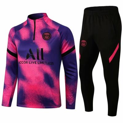 China Sets Mens Zipper Sports Suit Sweatshirt Seatpants New Half 2 Piece Sets Football Club Uniforms Soccer Sweater Oversized Sweat for sale