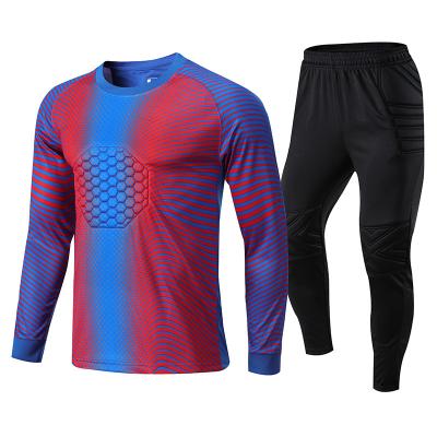 China Sets Mens Soccer Goalkeeper Uniform Kids Jersey Soccer Referee Uniform Clothing Judge Polyester Soccer Uniforms Training T-Shirt for sale