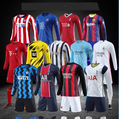 China 2020 Athlete Suits Men's Survetement Sets Football Jersey Kit Uniform Team Training Tracksuit Clothes Shin Pads Set for sale