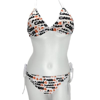 China 2 Piece Letter Bikinis Letter Design Women Custom Swimwear Hot Sexy XXXL Breathable for sale