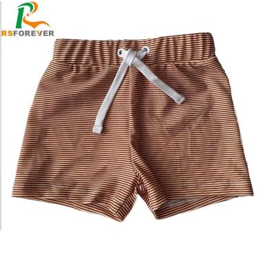 China Little Boys Swimming Trunks Breathable Striped Printing Baby Toddler Custom Swim Shorts Kids Swimsuit for sale