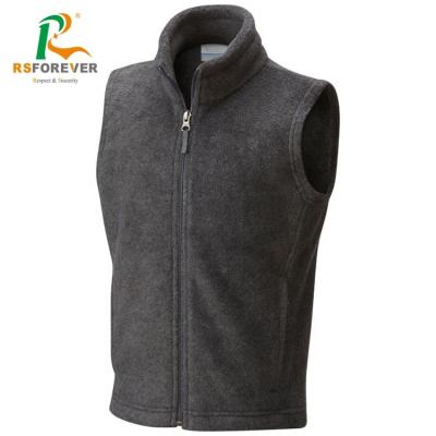 China Anti-Shrink Custom Design Neck Black Men's Stand Up Cardigan Zipper Sleeveless Vest To Winter Use/Winter Vest for sale