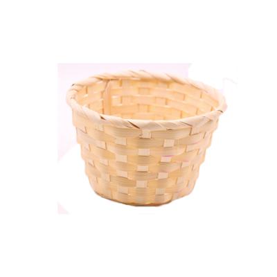 China Various sizes viable wholesal printed to color natural bamboo fruit white decorative egg gift basket for sale