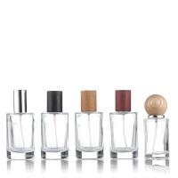 Китай 30ml Glass Perfume Spray Bottle Liquid Sprayer Travel Refillable Bottle Wood Lid продается