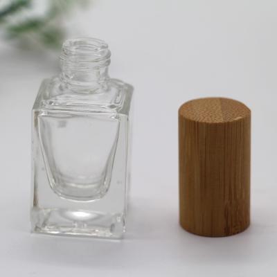 China 13ml Empty Nail Polish Container Square Bottle 17mm With Bursh 5pcs for sale