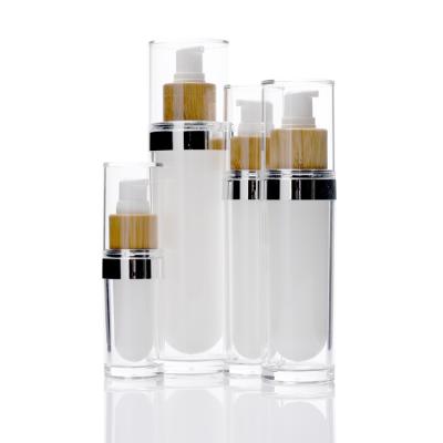 China 1 Oz 30ml Airless Pump Bottles 33mm 33/415 Empty Foundation Bottle With Pump for sale