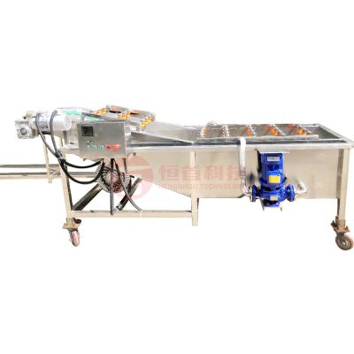 China Snack Factory Adoption Bubble Jet Technology Clean Potato Fruit Vegetable Washing Machine for sale