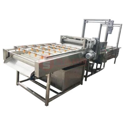 China Snack factory peeling leafy potato automatic banana with vibration industrial prickly pear cassava fruit and vegetable washing machine for sale