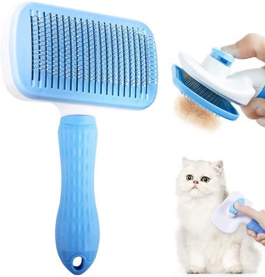 China Stocked Dog Hair Remover Comb Grooming Care Brush Pet Remove Hair Cleaning Bath Brush for sale