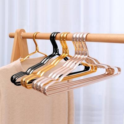 China Eco-friendly Material Aluminum Alloy Clothes Coat Hanger Metal Drying Rack Wardrobe Organizer for sale