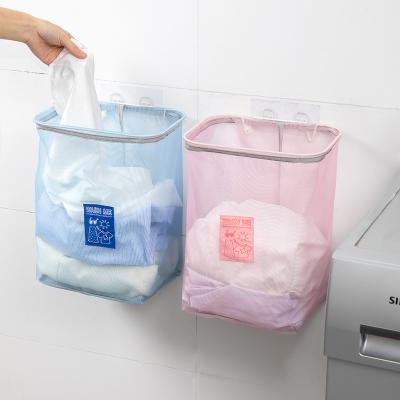 China Contemporary Folding Toy Organizer Bathroom Room Clothing Matching Bag Wall Mounted Dirty Laundry Basket for sale