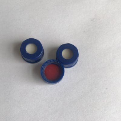 China Laboratory Bottle Injection Vial Cap  9mm Diameter   with red PTFE for sale