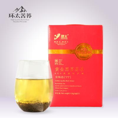 China Free Sample 126g Sichuan Huantai Quality Buckwheat Buckwheat Tea Whole Botanical Gold Black Tartar Gift Chinese Tea for sale