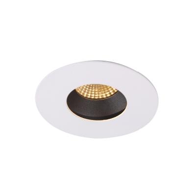 China contemporary 10w texture white and graphite down light for restaurant hotel round led downlight recessed led ceiling light for sale