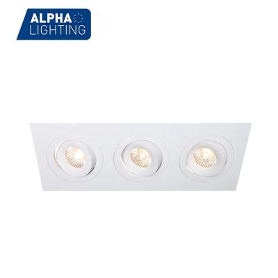 China Modern New Design IP54 10w Triple Head Indoor Recessed Led Spot Light for sale