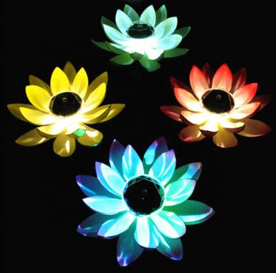 China Modern Solar Lotus Light, Lotus Flower Led Light Color-Changing Waterproof, Outdoor Floating Lotus Flower Lamp for Garden Pool Decoration for sale