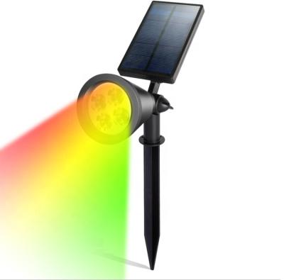 China Eco-friendly Materials Adjustable Outdoor Solar Powered Spotlight IP65 Waterproof LED Garden Light Landscape Light For Garden for sale