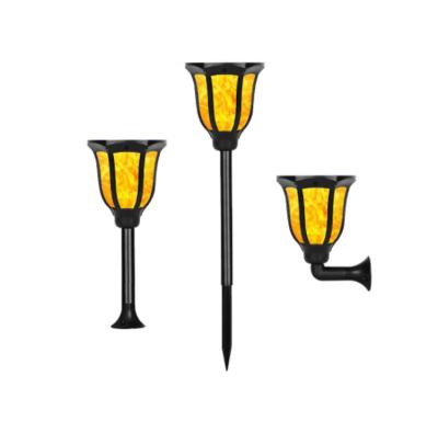 China New Eco-friendly Materials Solar Torch Lights IP65 Dancing Flame Torch Outdoor Waterproof Solar Flashing Lamp for sale