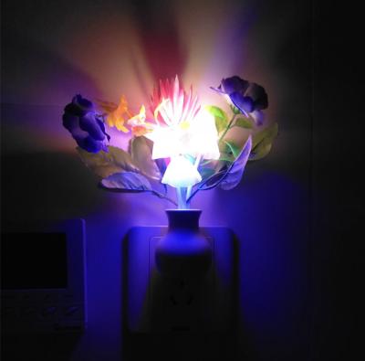 China Eco-friendly mushroom night lamp with plug, 220v motion sensor light, flower night light for stairs, hallway for sale