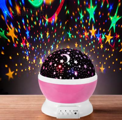 China Eco-friendly Romantic Night Lighting Lamp Rotating Cosmos Sky Moon Night Star Led Light Projector for sale